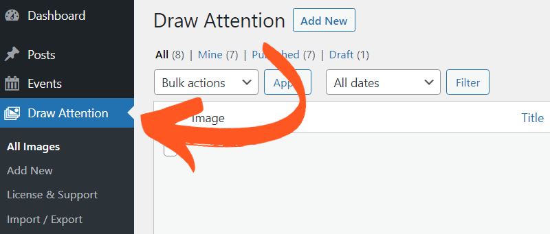 Draw Attention Pro tab