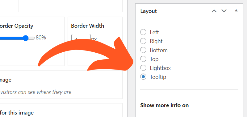 Select Lightbox or Tooltip layout