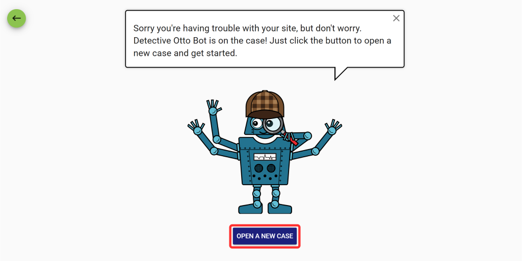 Click on "OPEN A NEW CASE" to begin the process.