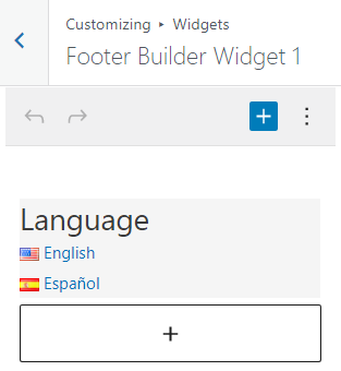 Add Language Switcher widget to your site.