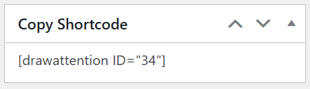 Copy shortcode for pasting later
