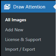 Select All Images from Draw Attention in WordPress Admin